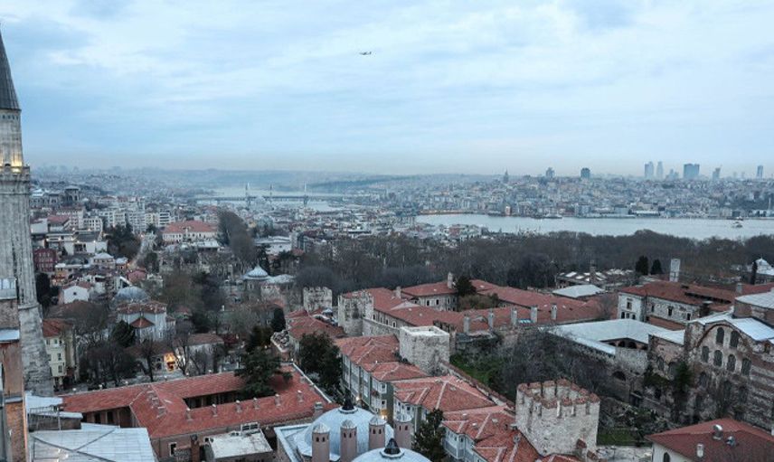 Ayasofya'nın Minaresinden Tarihi Yarımada Görüntüsü Büyüledi