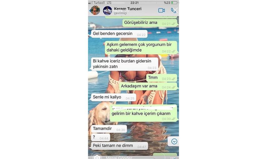 Ünlülerin ifşa olan mesajları