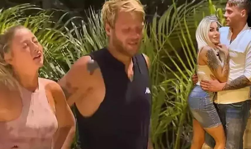 Survivor Yunus Emre'den büyük gaf: Aleyna'nın arkasından ''Karım seni bekliyor'' diye bağırınca...