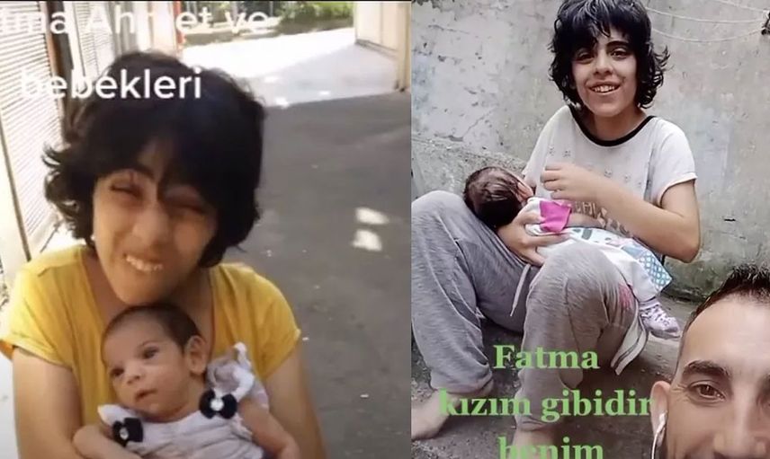 Esra Erol ile ünlenmişti! Zihinsel engelli Fatma'nın yeni videosu ortaya çıktı! Kocasıyla pozlarını paylaşan Fatma bu kez sınırı aştı