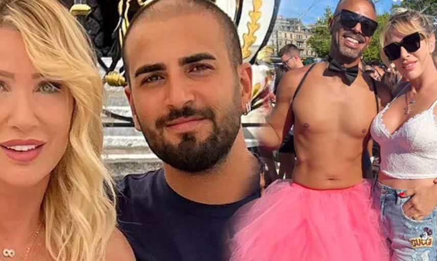 Seda Sayan ve genç kocası Çağlar Ökten LGBT yürüyüşüne katıldı! Çiftin fotoğrafları olay oldu