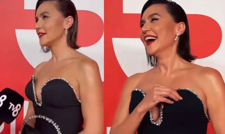 Şevval Sam elbisesinin azizliğine uğradı