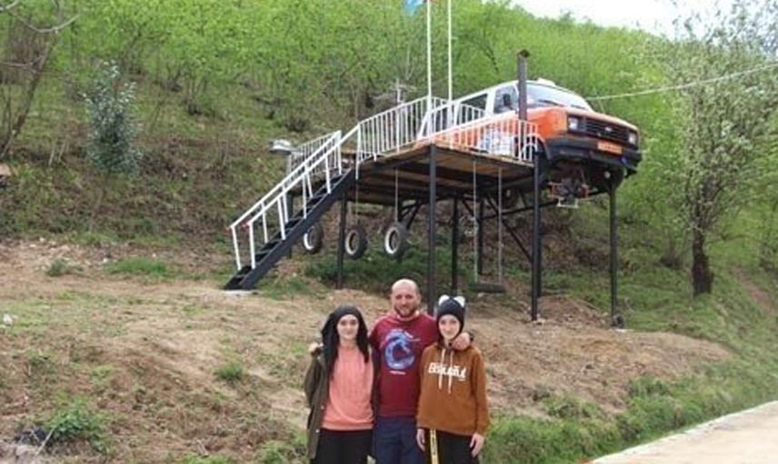 Kızlarını Kıramayan Babanın Trabzon’da Yaptığı Ev Görenleri Hayrete Düşürdü