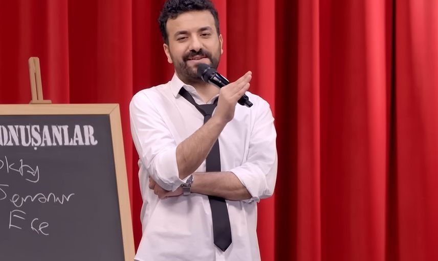 Konuşanlar'da skandal anlar: Hasan Can Kaya'ya silikonlarını gösterdi!