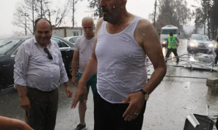 Manavgat’ta Yangının Ardından Yağan Yağmur Herkesi Sevindirdi