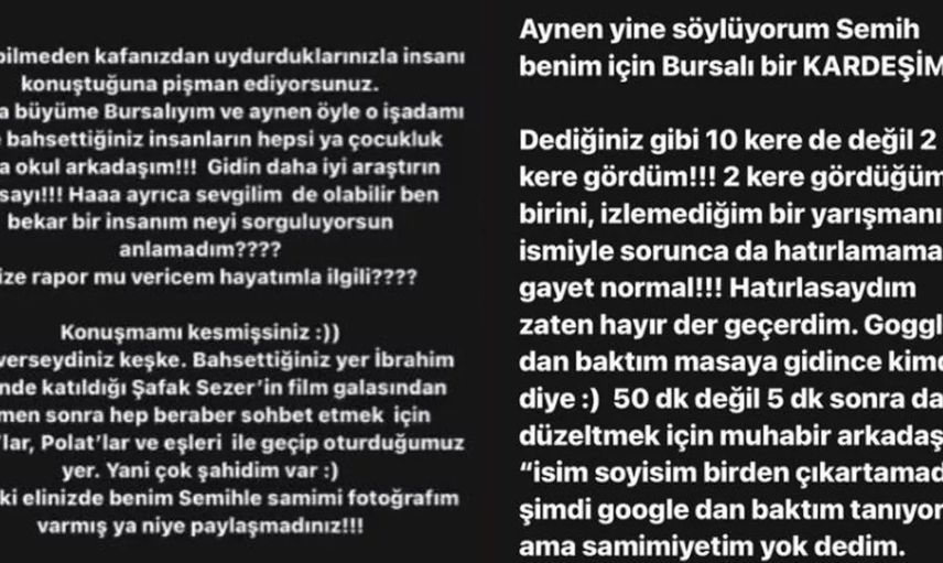 İbrahim Tatlıses'in eski karısı Ayşegül Yıldız Survivor Semih'le mi sevgili! Bircan Bali ifşa etti