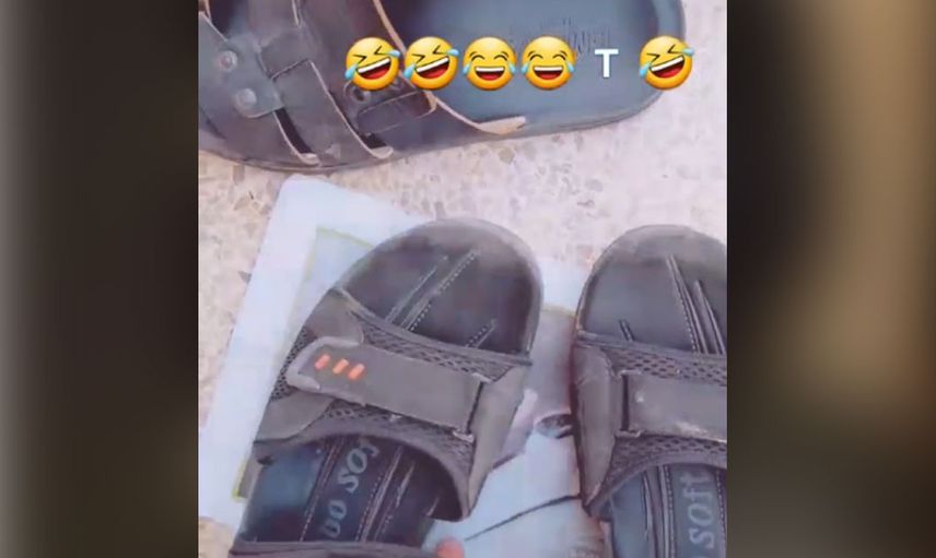 Yaptığı terbiyesizliğe gülen emoji