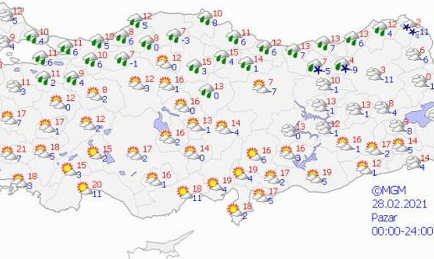 Mart Ayında Pek Çok Şehre Kar Geri Dönüyor