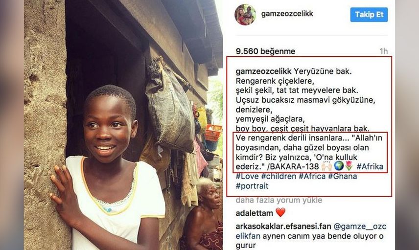O ünlü de tesettür ile şereflendi