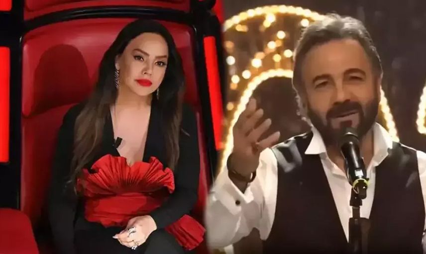 O Ses Türkiye yılbaşı bölümünde duygusal anlar! Eski sevgililer Ebru Gündeş ve Kerem Alışık geceye damga vurdu