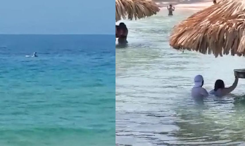 Denizde cinsel ilişkiye girmeye başladılar! Görenler gözlerine inanamadı o anlar işte böyle ifşa oldu