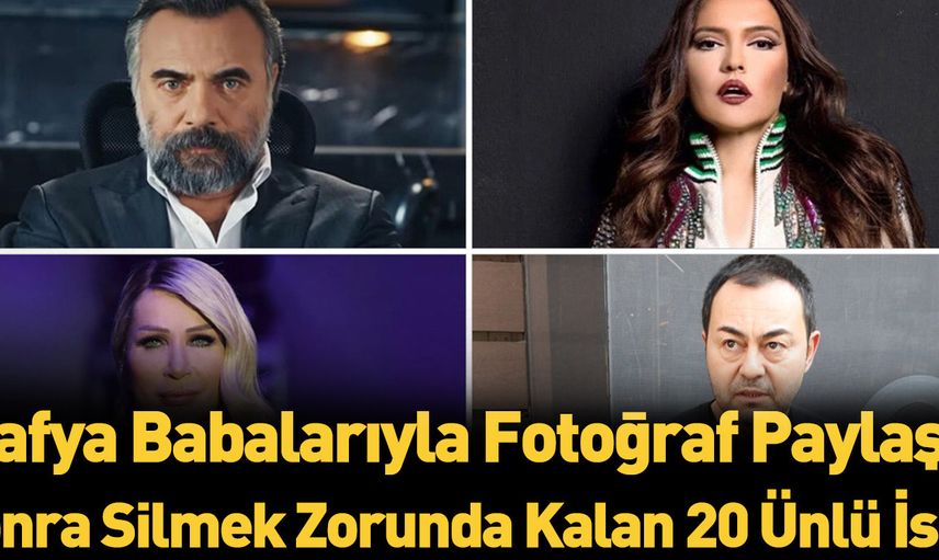 Mafya babalarıyla fotoğrafı olan ünlüler