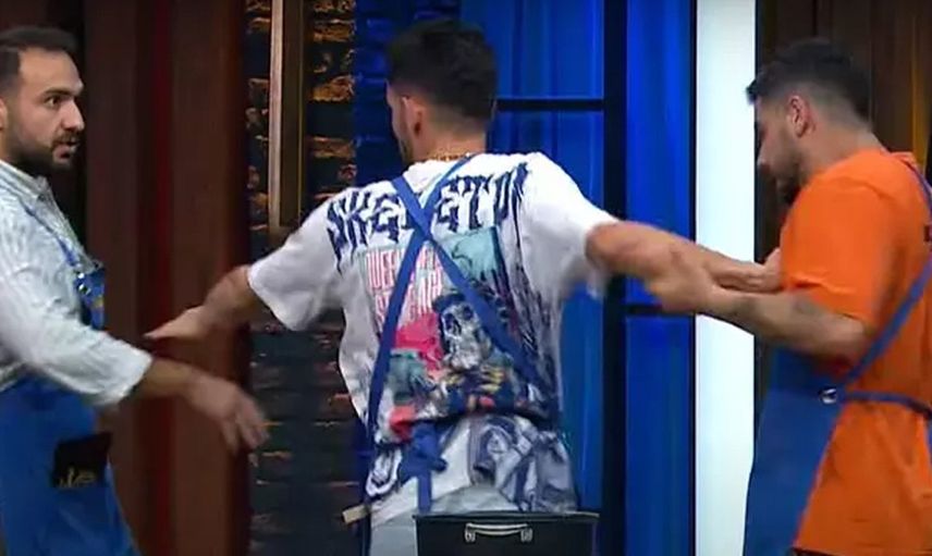 MasterChef'e damga vuran kavga! Barbaros ve Barış birbirine girdi