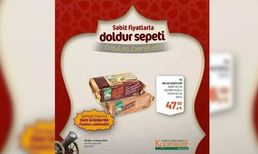 Tarım Kredi Marketin Ramazana özel indirim kataloğunu yayınladı!