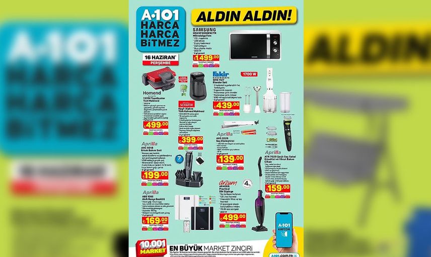 A101 aktüel katalog, A101 indirim ürünleri 