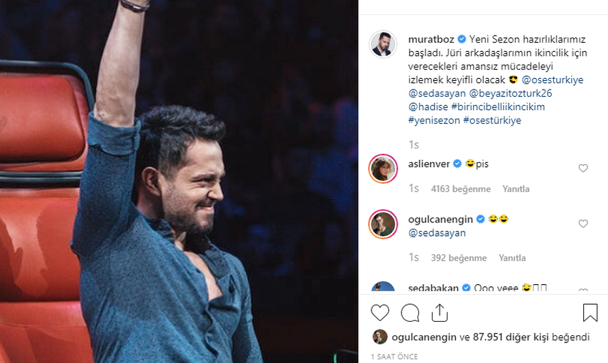 Murat Boz'dan İddialı O Ses Türkiye Paylaşımı