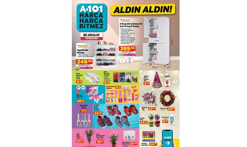 A101 Aktüel Kataloğunda 25 - 31 Aralık Tarihlerinde Neler Var?