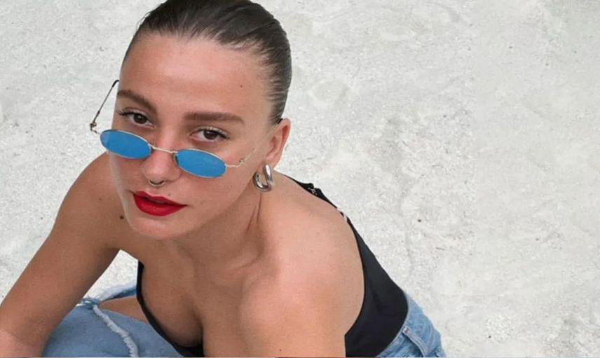 Serenay Sarıkaya'nın muhabirlerle arasında geçen tatlı diyaloğu çok konuşuldu: Magazin muhabiri olmanın şartı yakışıklı olmak mı!