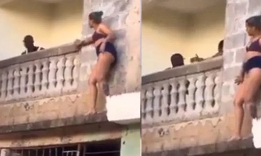 Sevgilisinin karısı tarafından basılan genç kadının yaptıkları izleyenler şoke etti