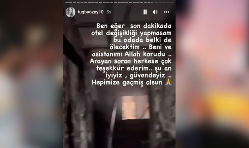Tuğba Özay ölümle dans ediyor! Başı yagınlarla dertte olan ünlü mankenin kaldığı otelde yangın çıktı ünlü isimlerinde bulunduğu otel odasında korku dolu anlar yaşandı
