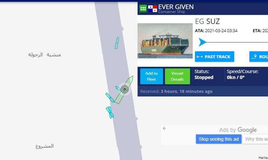 Süveyş Kanalı'nda Karaya Oturan Ever Given’ı Kurtarma Operasyonu Devam Ediyor