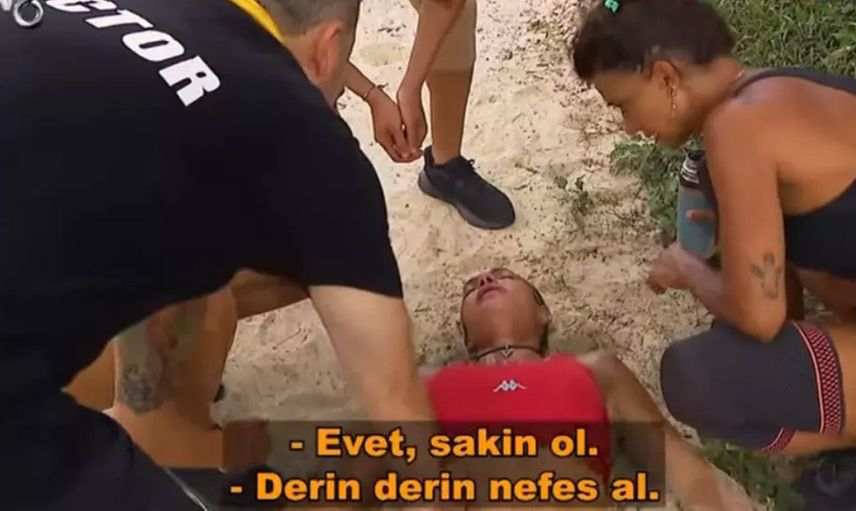 Survivor'da korkutan dakikalar: Sercan-Mustafa Kemal kavgasının arasında kalan Nagihan fenalaştı!