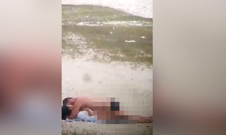 Brezilya'da halka açık sahilde bir çift cinsel ilişkiye girdi