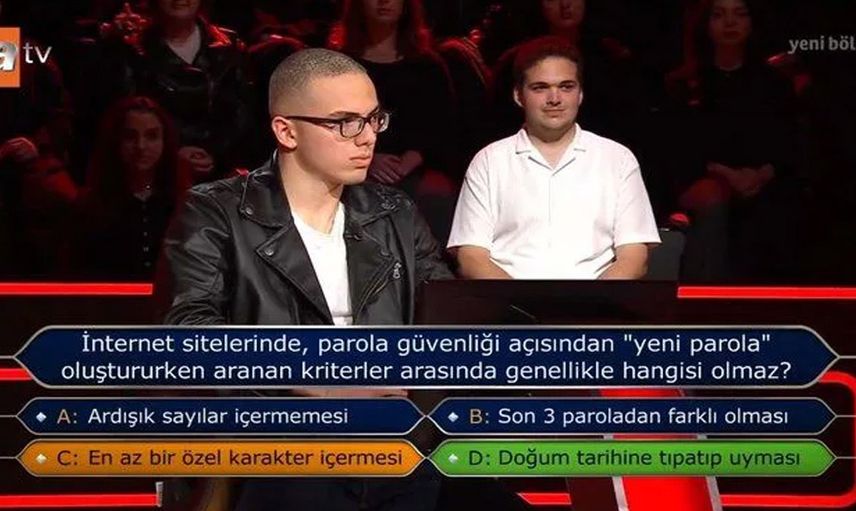 Genç yarışmacı geceye damga vurdu: YKS Türkiye 13’üncüsü Kim Milyoner Olmak İster’de barajı geçemedi