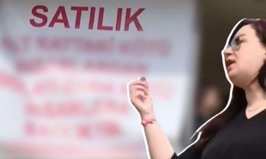 Ev ilanı için astığı pankart kafa karıştırdı! Böylesi bir ilk gören almak istemiyor