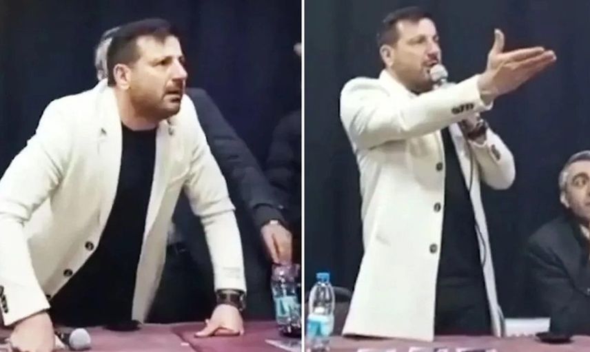 Eski şarkıcı Davut Güloğlu ile vatandaş arasında gerginlik: ''Bana mı vuracaksın?''