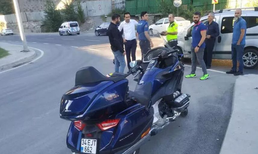 Kaza geçirdi