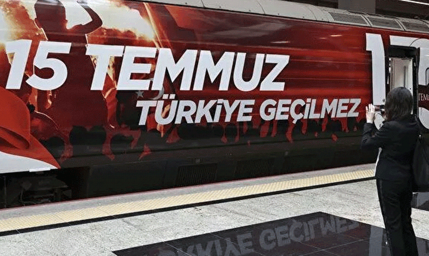 15 Temmuz Demokrasi ve Milli Birlik YHT Treni Ankara'dan İstanbul’a Doğru Yola Çıktı