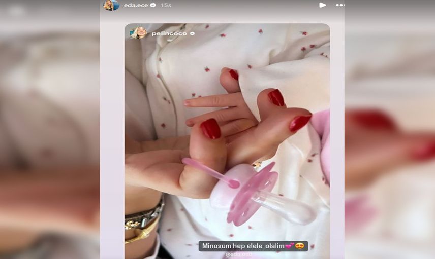 Çiçeği burnunda anne Eda Ece, kızı Mina İpek'i günler sonra ilk kez paylaştı!