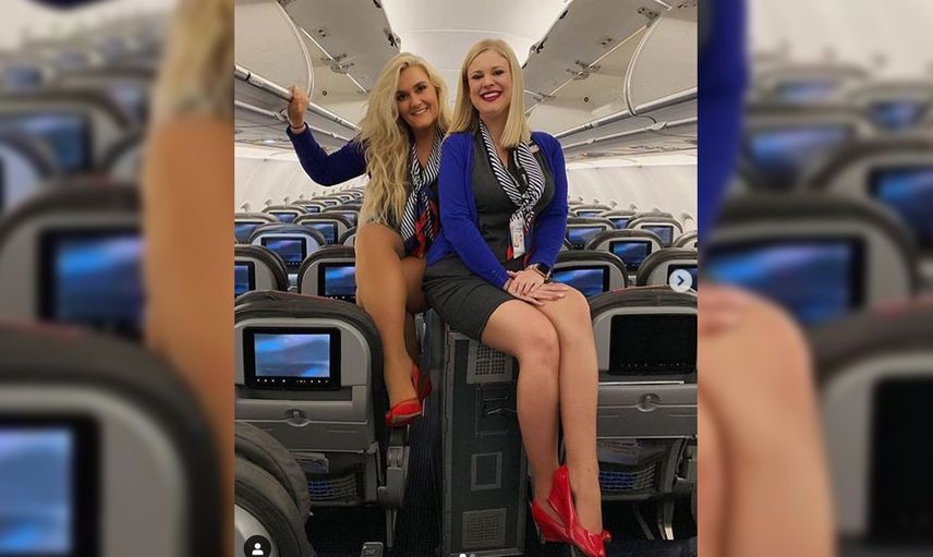 Hosteslerin çılgın paylaşımları
