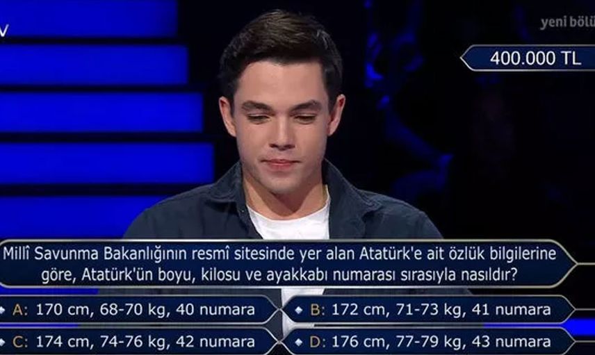 Kim Milyoner Olmak İster’de Kenan İmirzalıoğlu’nu heyecanlandıran yarışmacı: Batu Alıcı 1 milyon TL’lik soruyu gördü