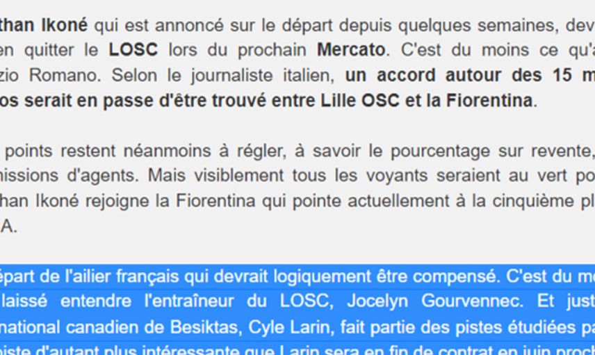 Lille Cyle Larin'i Transferde Gözüne Kestirdi!