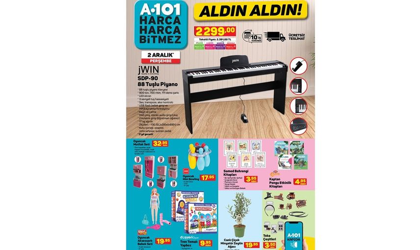 A101 Aktüel Kataloğunda 2 Aralık 2021 Tarihinde Neler Var?
