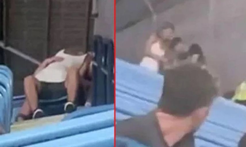 Parkta uygunsuz halde yakalanan çiftler