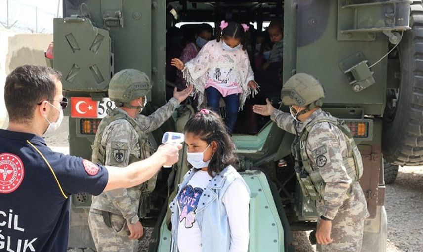 Mehmetçik, Suriyeli Çocuklara Bayram Tadında Gün Yaşattı