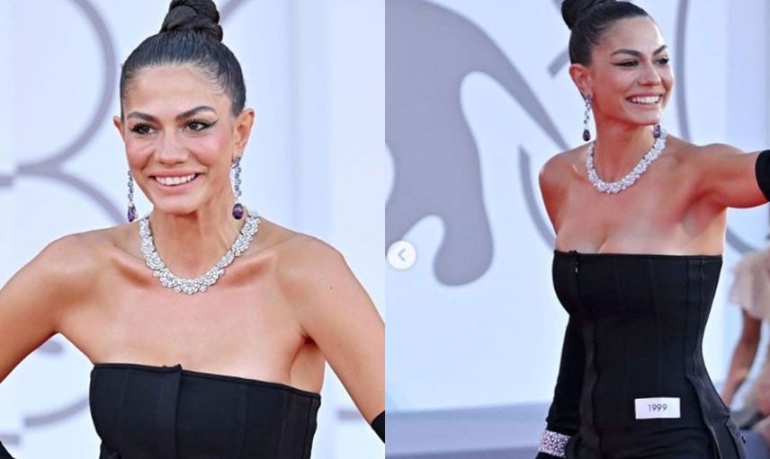 Demet Özdemir'in Venedik tarzı dalga konusu oldu 