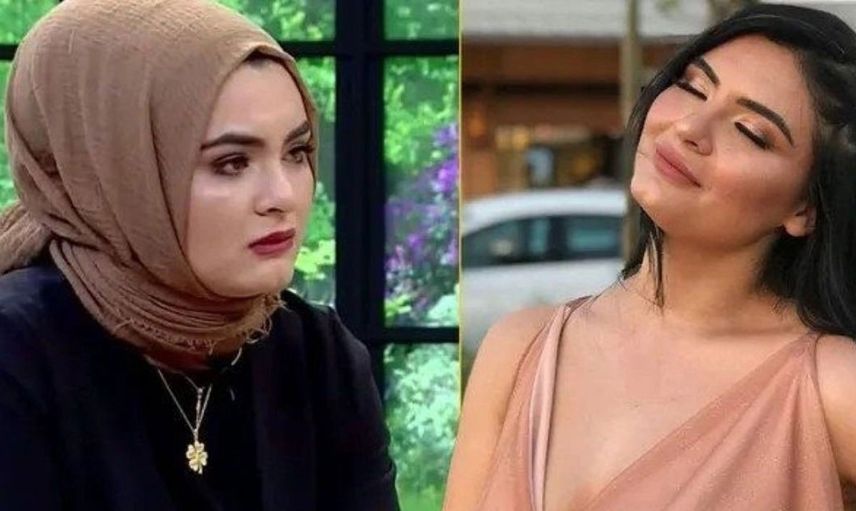 Gelin adayı Hanife'den beklenmeyen poz! Önce başını açtı şimdi de bacaklarını! Hanife'nin süper mini elbisesi olay yarattı
