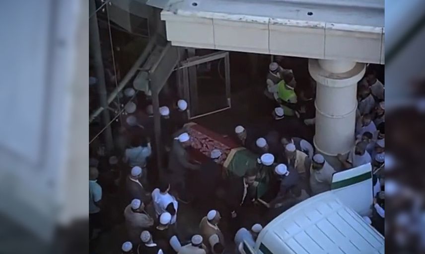 Menzil Şeyhi Seyyid Abdulbaki El-Hüseyni'nin tabutundaki detayı fark edenler gözlerine inanamadı