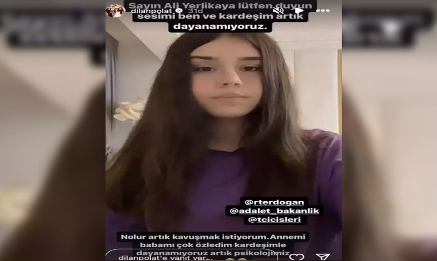 Dilan Polat'ın kızı Nilda Ali Yerlikaya'ya seslendi! ''Artık psikolojim bozuldu kardeşim sürekli ağlıyor!''