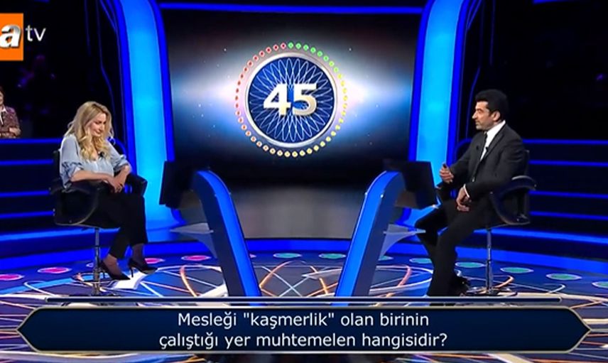 Kim Milyoner Olmak İster’de son bölüm sorulan kaşmerlik sorusu damga vurdu! Bütün stüdyo bilemedi
