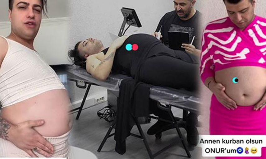9 aylık hamile Mükremin'in çektiği video olay yarattı! Kapıya da hallenmezsin be adam!