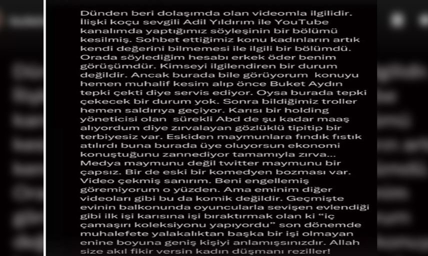 Ünlü spiker Buket Aydın peruk takıp kendisini taklit eden Şahan Gökbakar'a fena çıkıştı: Kadın düşmanı reziller!