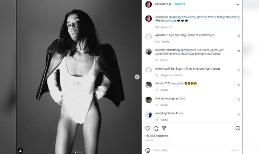 Sadakatsiz dizisinin Asya’sı Cansu Dere mayolu fotoğrafıyla sosyal medyayı yaktı geçti