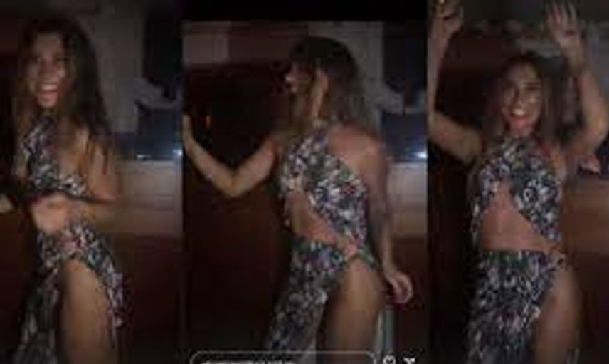 Dansı olay oldu