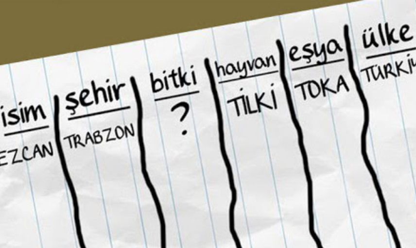 İSİM ŞEHİR OYUN