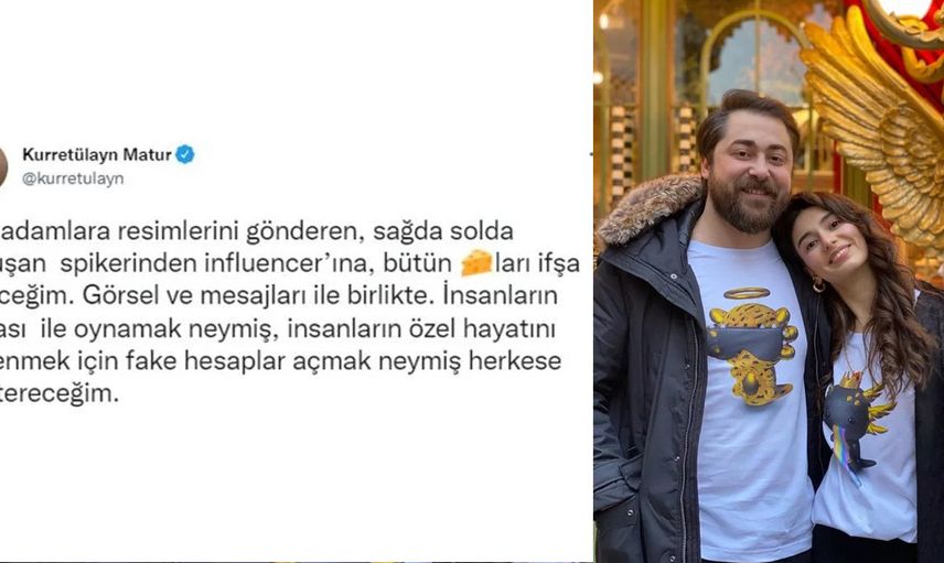 Eşinden küfürlü tehdit!